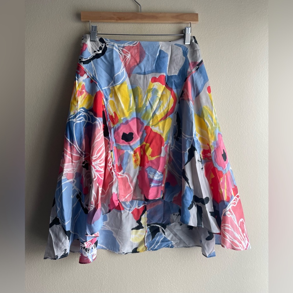 AX Armani Exchange Women Floral 100%Silk Skirt Size 0